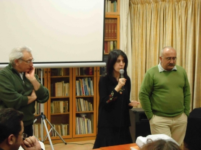 Burçin Gerçek lors du hommage à Hrant Dink