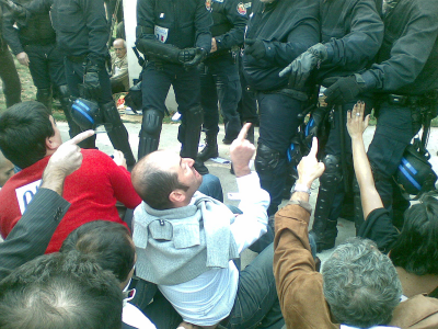 Altercation entre manifestants et autorités le 1er octobre 2009 à Paris