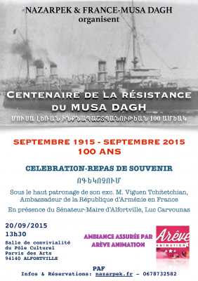 Centenaire de la Résistance du Musa Dagh